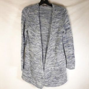J Jill L/S Open Front Knit Cardigan Sweater Sz Sm